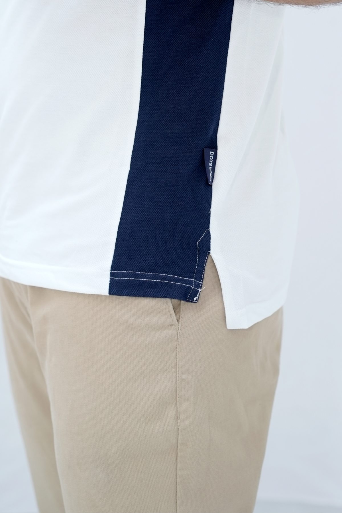 TriTone Polo – Classic Red Navy - Image 8