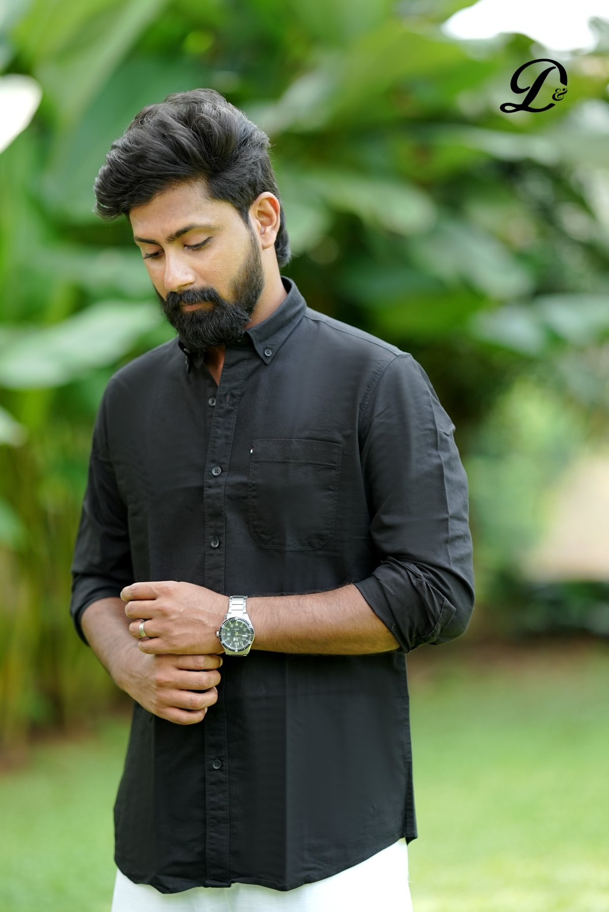 Classic Black Formal Shirt - Image 4