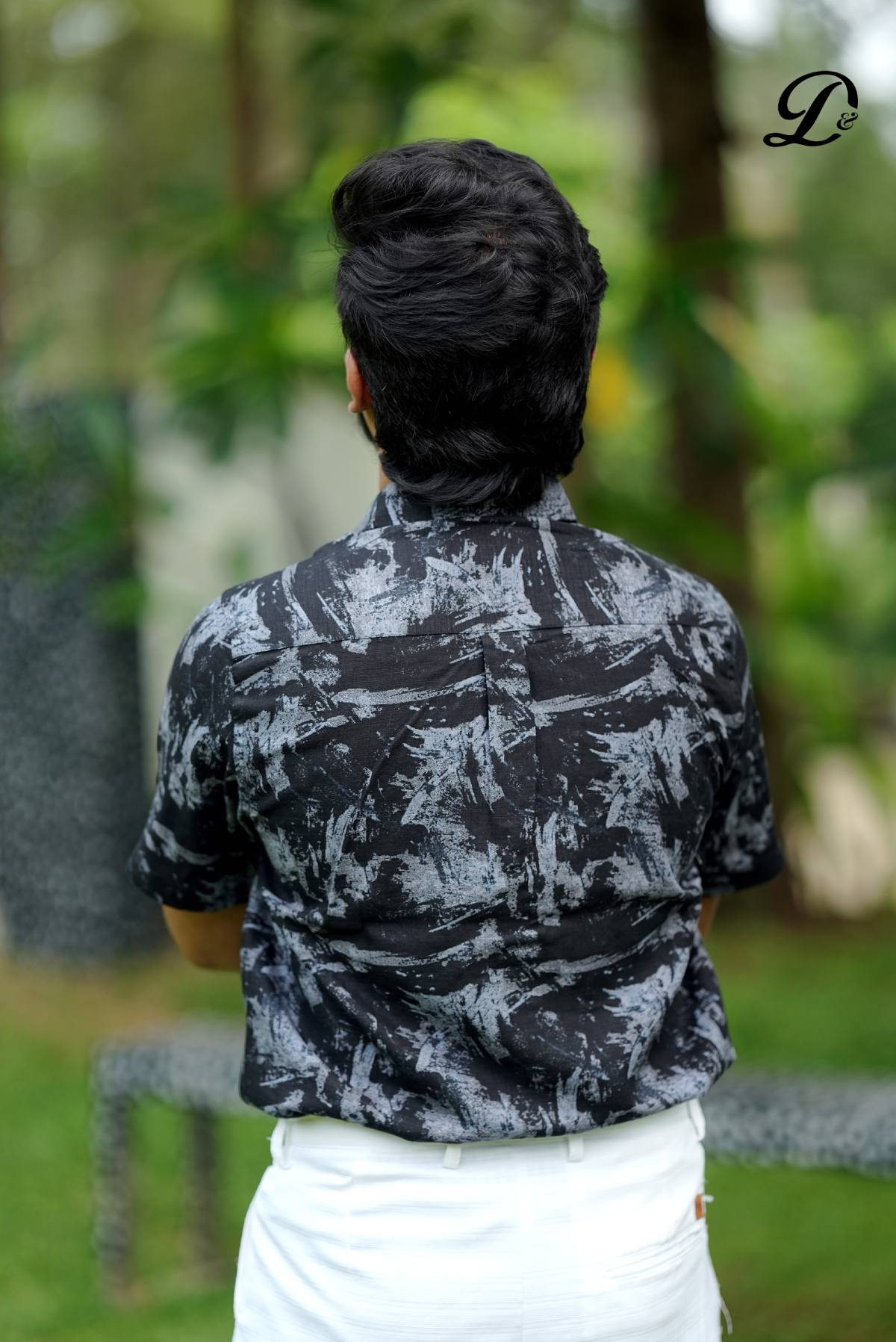 Midnight Texture Casual Shirt - Image 5