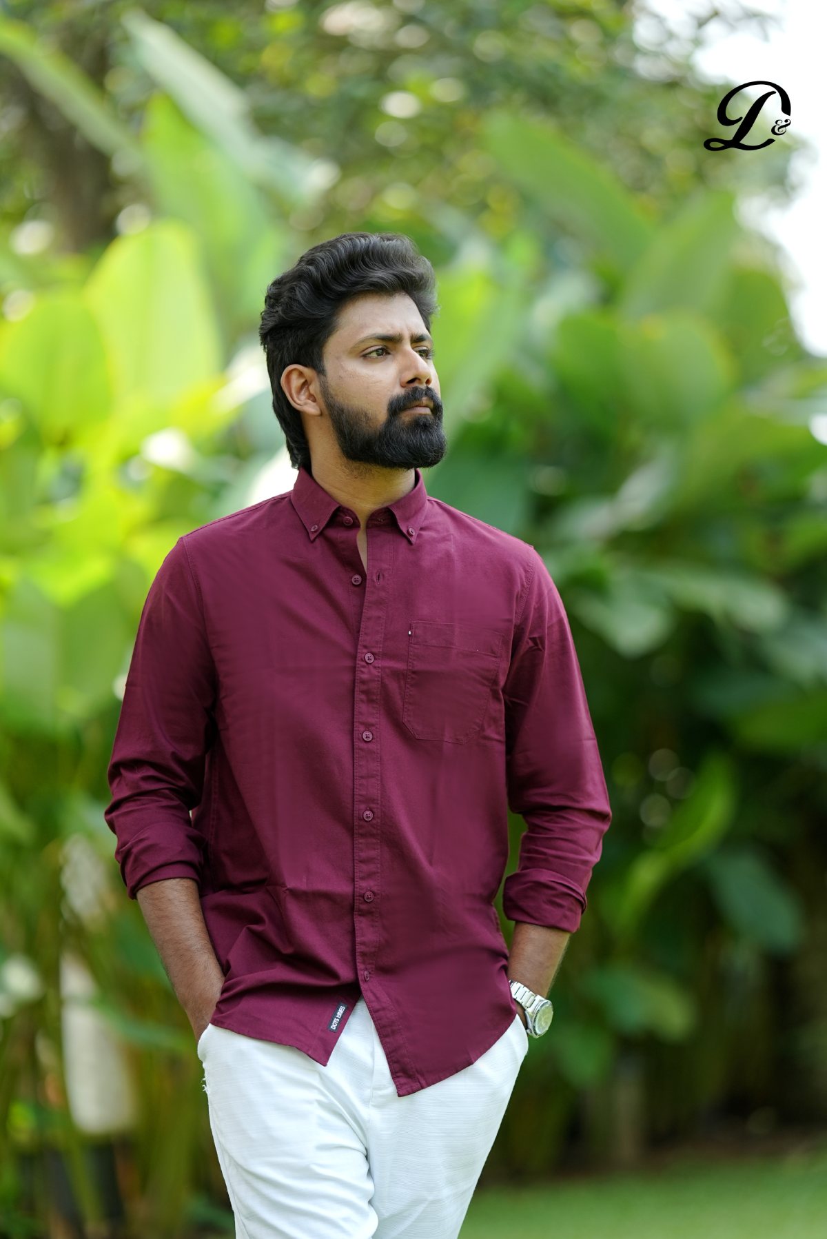 Maroon Elite Formal Shirt - Image 3